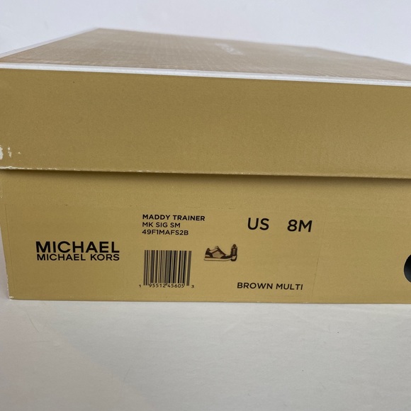 MICHAEL KORKS MADDY TRAINER MK SIG SM BROWN MULTI SIZE:8 - Picture 9 of 13